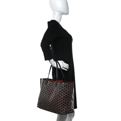 Goyard Goyardine Saint Louis Claire Voie PM Black Red 2 of 7