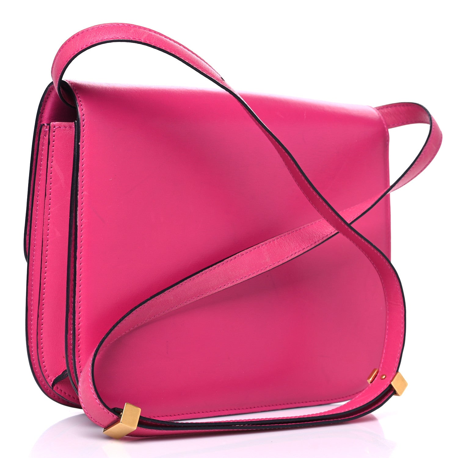 Celine Box Calfskin Medium Classic Box Flap Bag Hibiscus 2 of 17