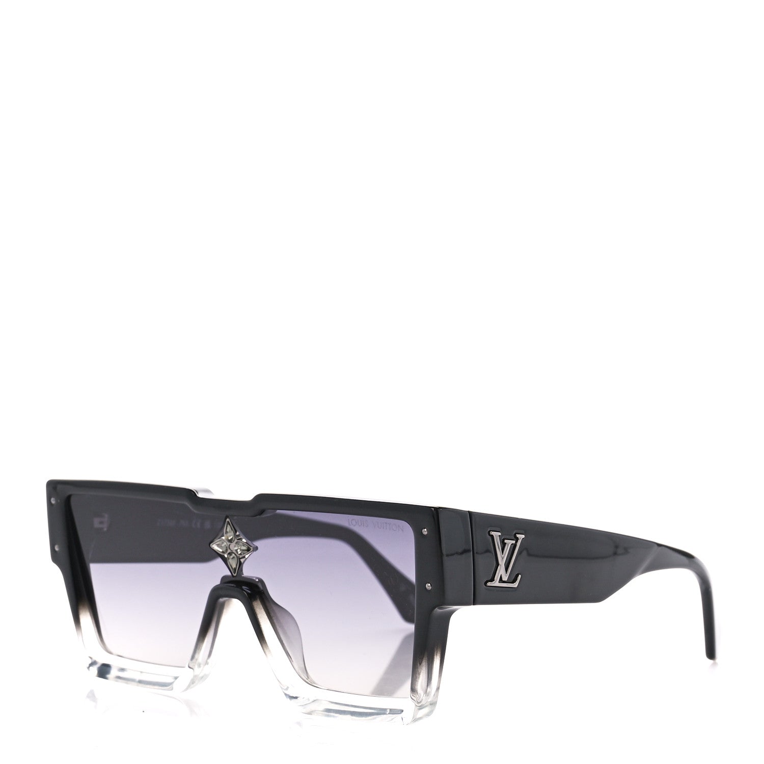 Louis Vuitton Acetate Swarovski Crystal Cyclone Sunglasses Z1736E Black 1 of 9