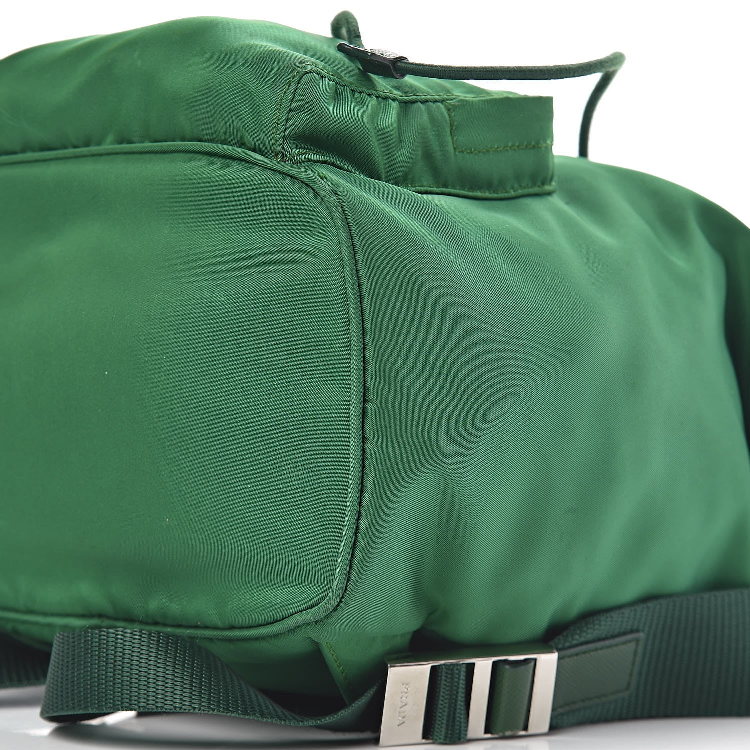 Prada Tessuto Nylon Vela Saffiano Mini Single Snap Buckle Backpack Oleandro 10 of 10