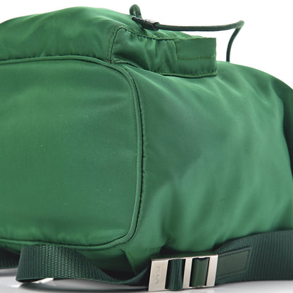 Prada Tessuto Nylon Vela Saffiano Mini Single Snap Buckle Backpack Oleandro 10 of 10