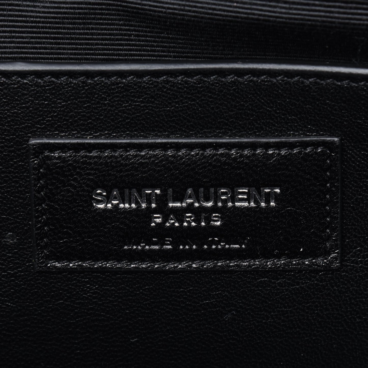 Grain De Poudre Classic Monogram Studded Clutch Black