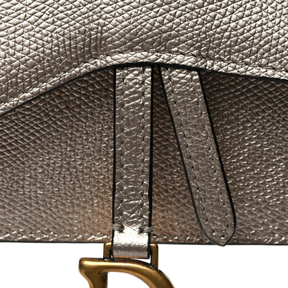 Christian Dior Metallic Grained Calfskin Saddle Belt Bag Gold 9 of 13