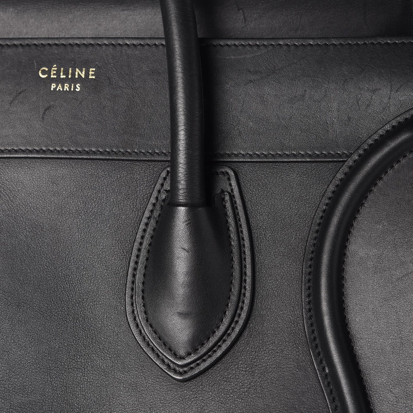 Smooth Calfskin Mini Luggage Black