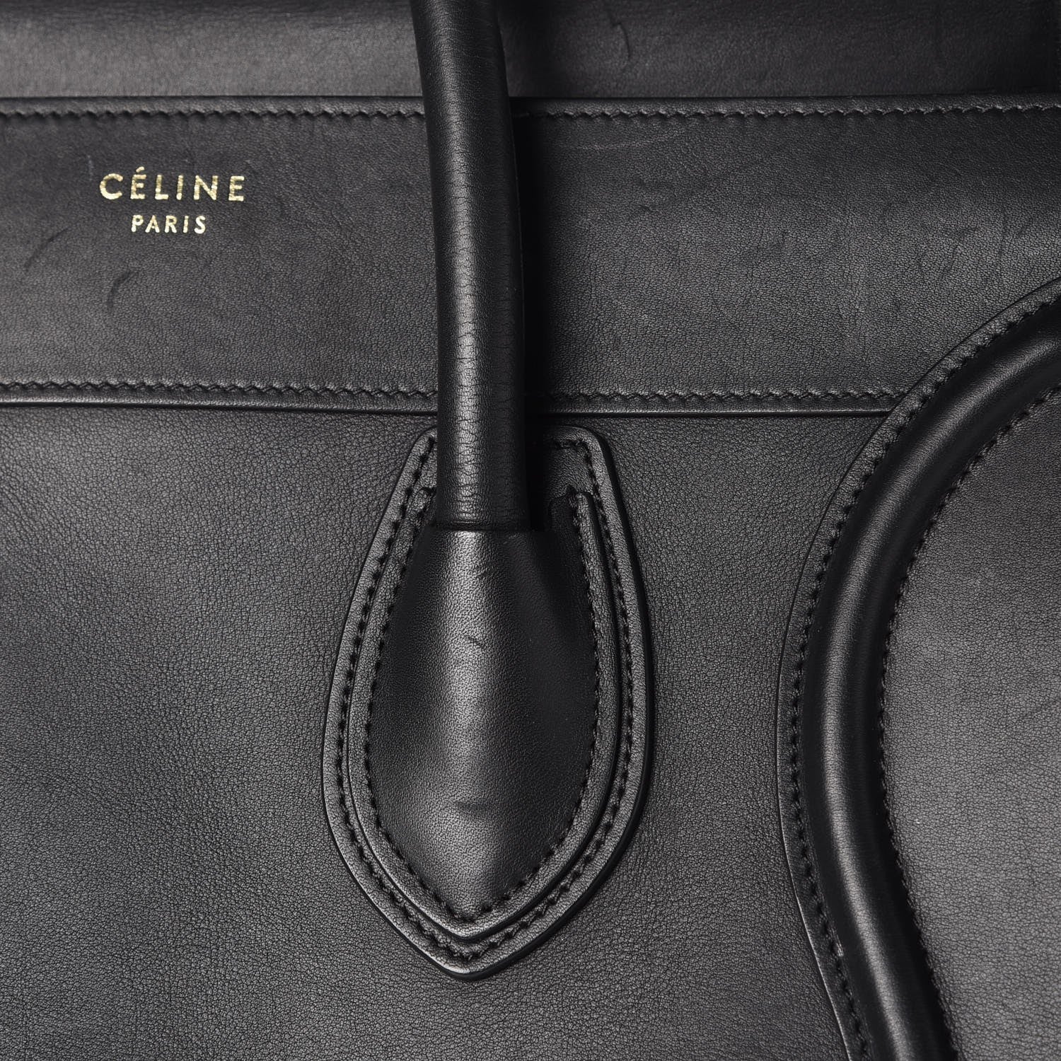 Celine Smooth Calfskin Mini Luggage Black 11 of 18