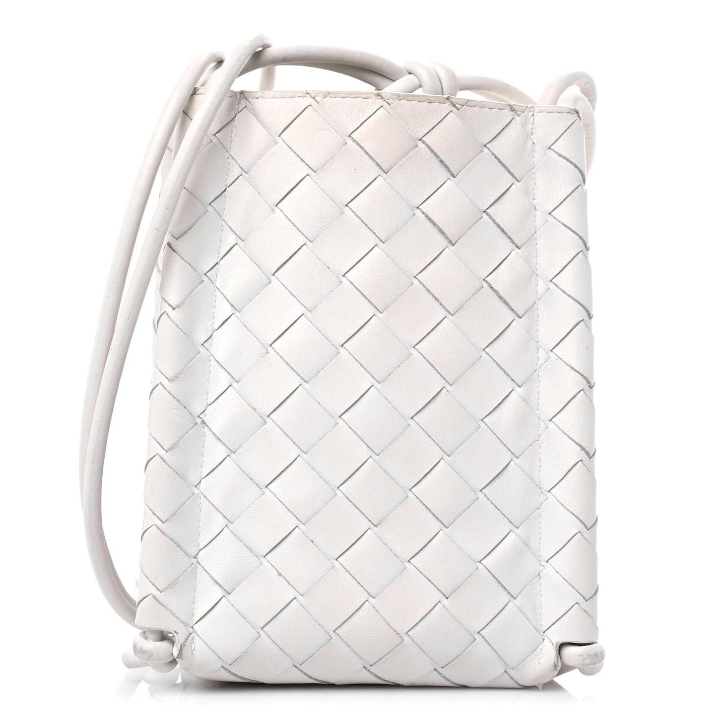 Nappa Intrecciato The Mini Knot Shoulder Bag Chalk
