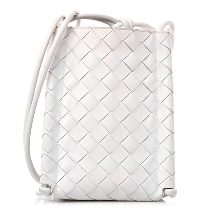 Bottega Veneta Nappa Intrecciato The Mini Knot Shoulder Bag Chalk 1 of 8