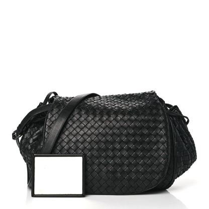 Bottega Veneta Nappa Intrecciato Messenger Bag Black 3 of 10