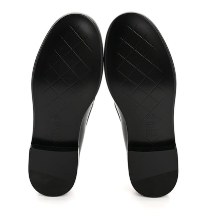 Chanel Lambskin Quilted CC Turnlock Loafers 37.5 Black 6 of 10
