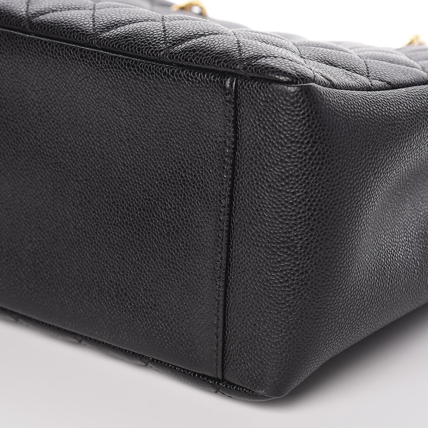 Caviar Quilted Grand Shopping Tote GST Black