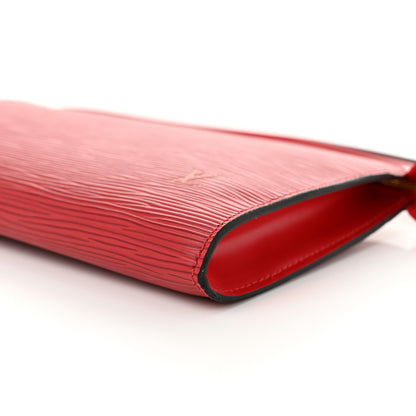 Louis Vuitton Epi Pochette Accessories 24 Castillan Red 8 of 9