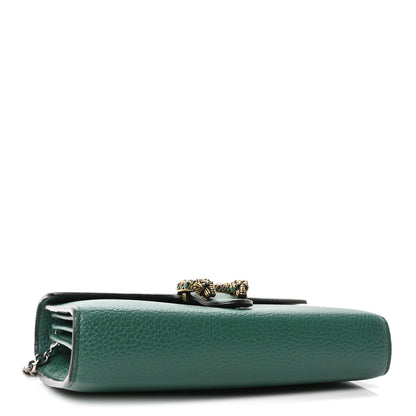 Gucci Calfskin Mini Dionysus Chain Wallet Emerald 4 of 9