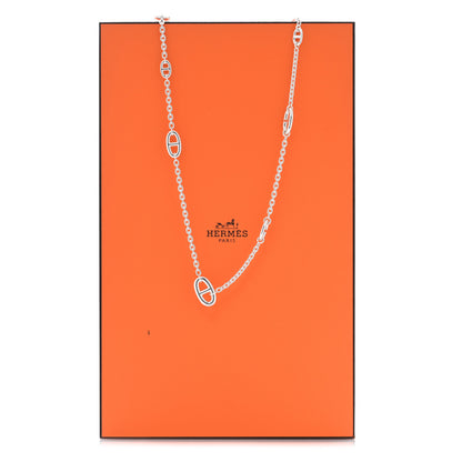 Hermes Sterling Silver Farandole Necklace 80 5 of 5