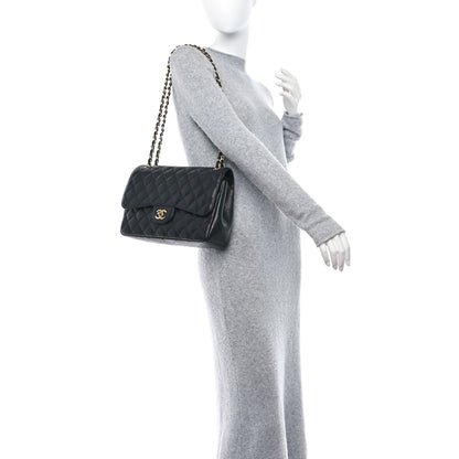 Chanel Caviar Quilted Jumbo Double Flap Black 2 of 16