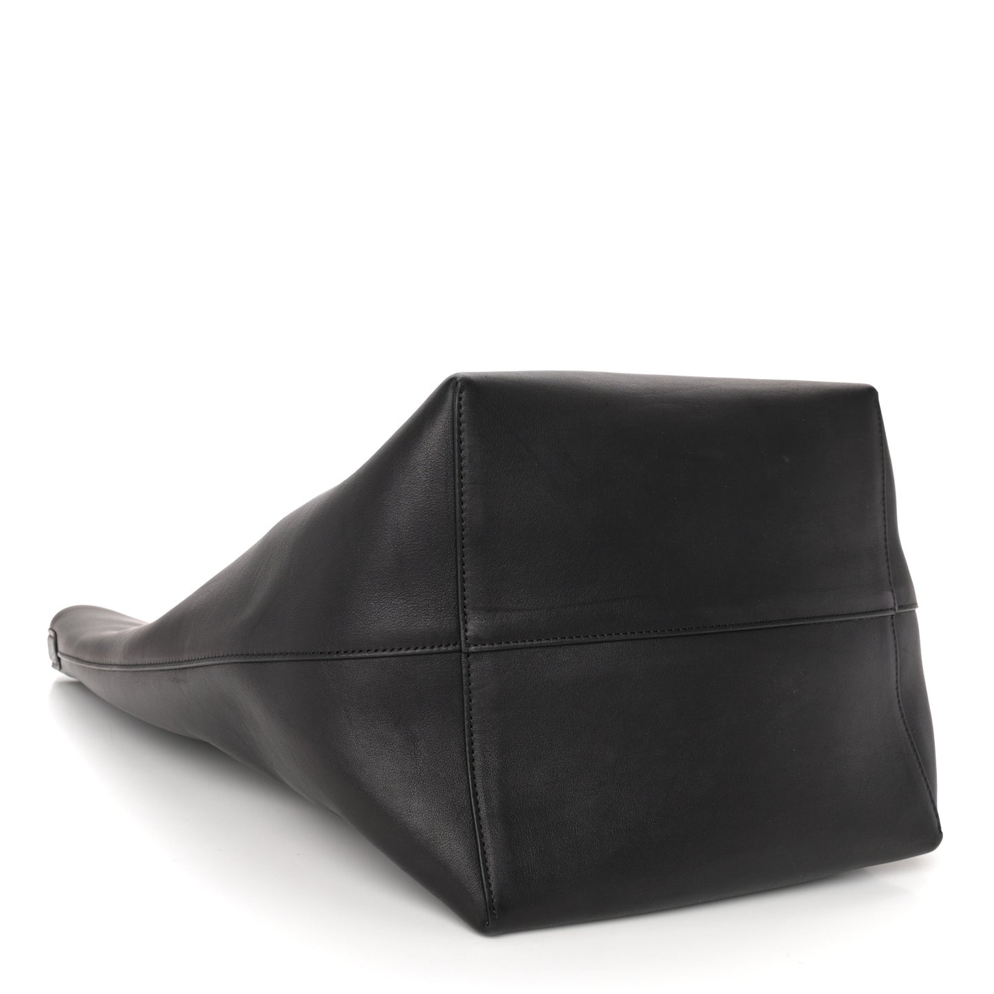 Grained Calfskin Large N/S Park Tote Black
