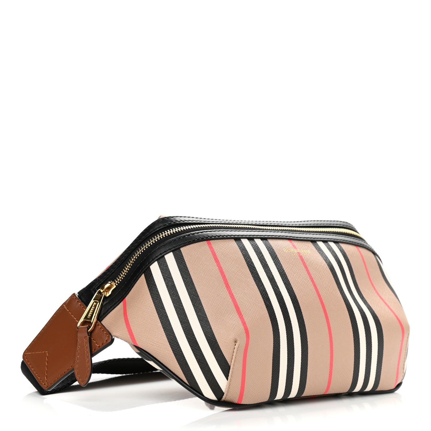 Burberry E-Canvas Icon Stripe Sonny Bum Bag Archive Beige 4 of 9
