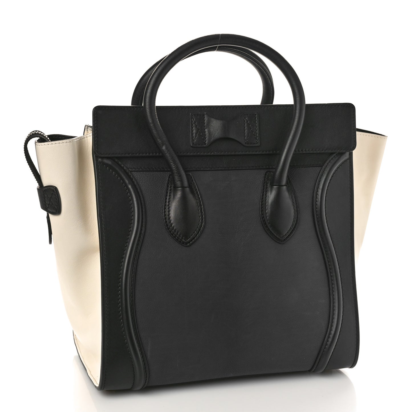 Velluto Calfskin Mini Tri-Color Luggage Navy