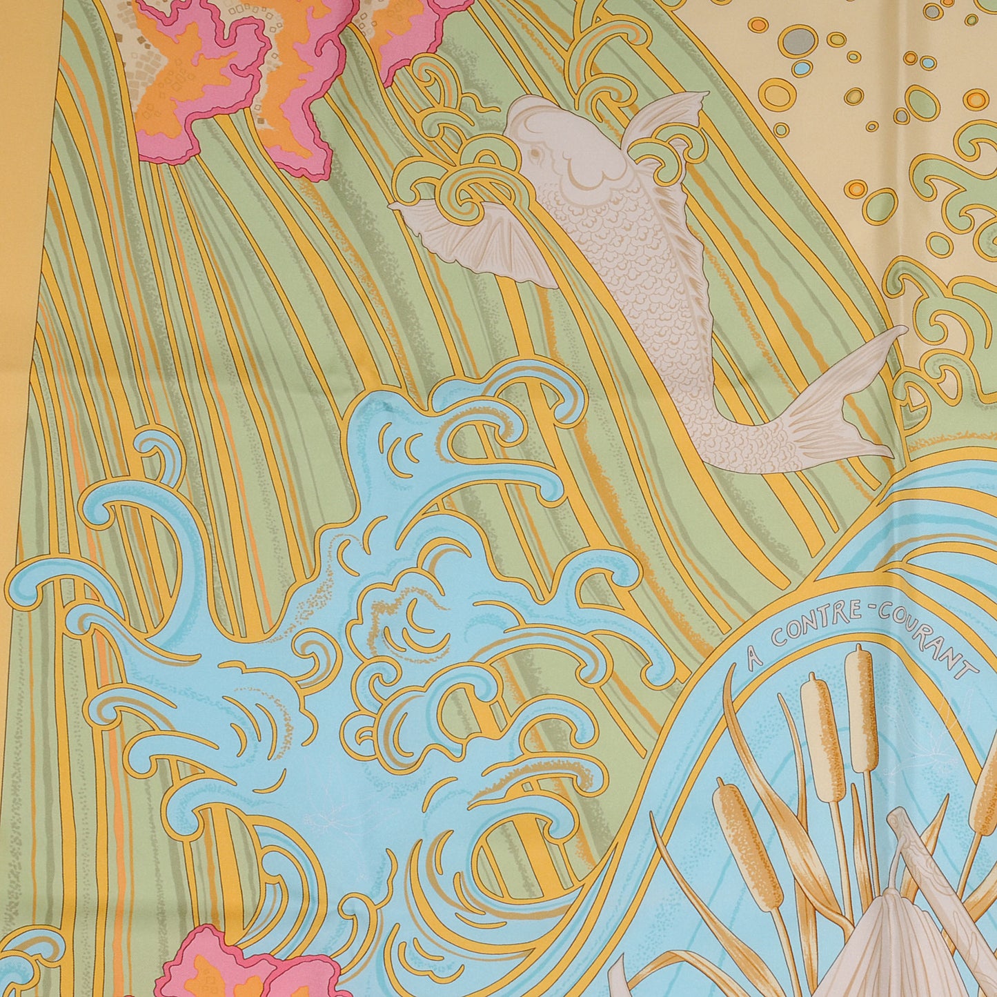 Silk A Contres Courant Scarf 90
