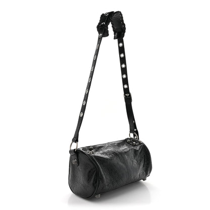 Balenciaga Agneau Arena Le Cagole Cylinder Bag Black 3 of 12