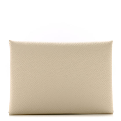 Hermes Epsom Calvi Duo Card Case Craie 1 of 8
