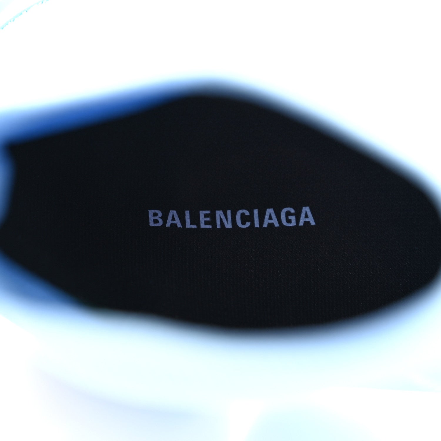 Balenciaga Technical 3D Recycled Knit Allover Logo Mens Speed 2.0 Sneakers 44 Soft Blue White 8 of 15