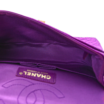 Chanel Satin Coco's Croc 2.55 Reissue 224 Flap Purple 5 of 11