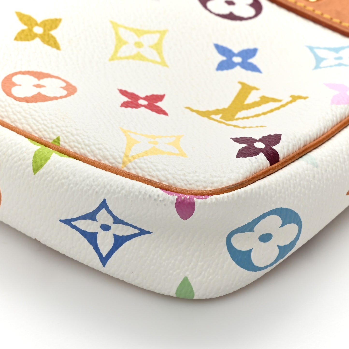 Monogram Multicolor Pochette Accessories White