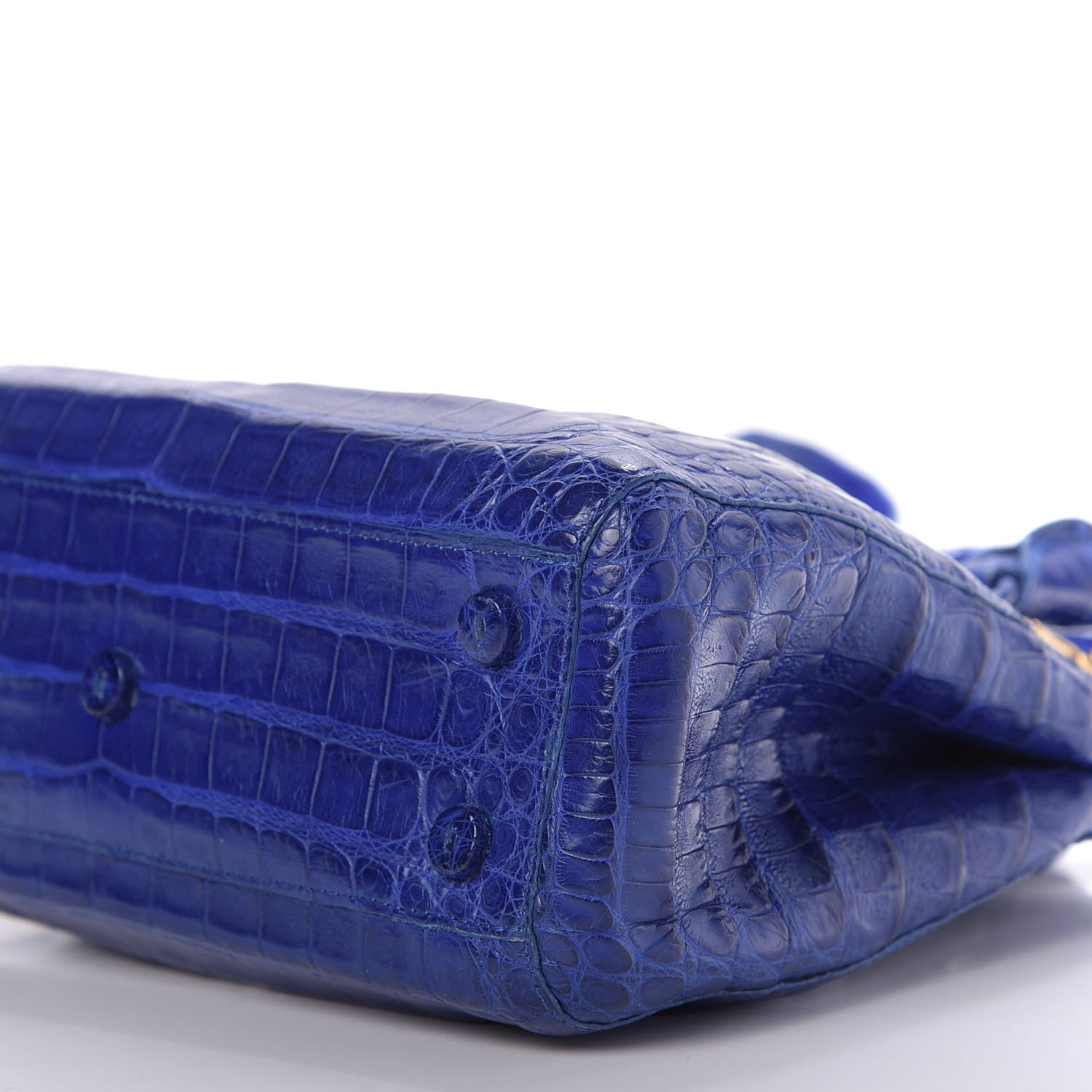 Nancy Gonzalez Crocodile Double Zip Tote Electric Blue 8 of 9