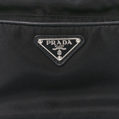 Prada Nylon Saffiano Vela Double Zip Crossbody Bag Black 9 of 12