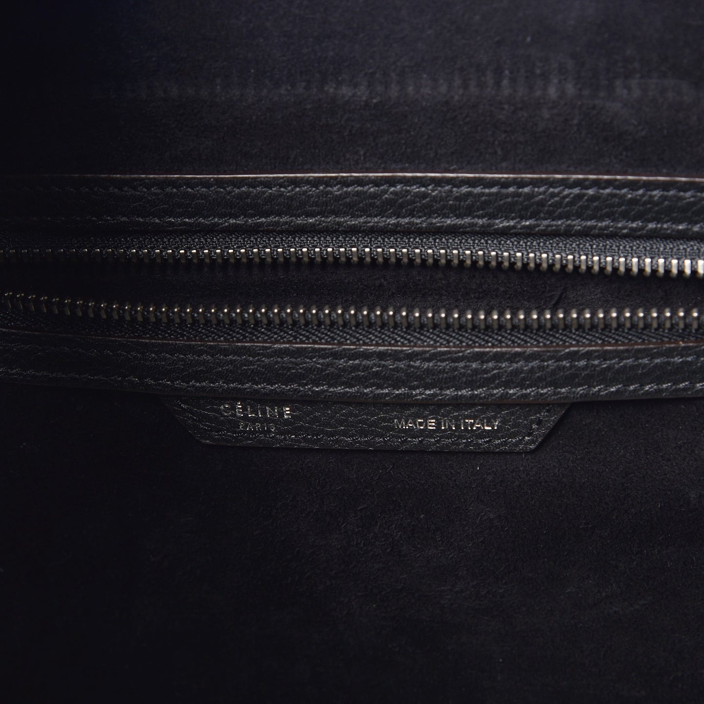 Drummed Calfskin Mini Luggage Black