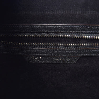 Celine Drummed Calfskin Mini Luggage Black 7 of 9
