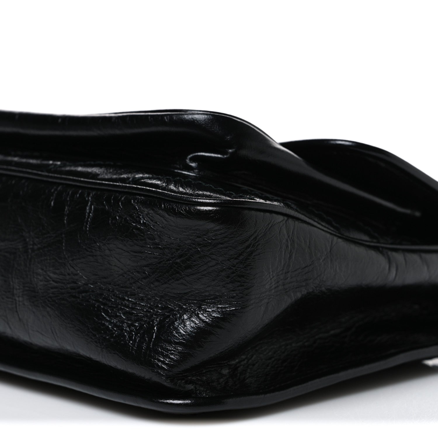 Saint Laurent Crinkled Calfskin Matelasse Monogram Medium Niki Chain Satchel Black 10 of 10