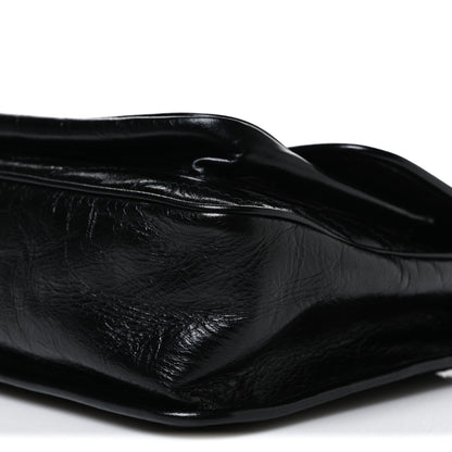 Saint Laurent Crinkled Calfskin Matelasse Monogram Medium Niki Chain Satchel Black 10 of 10