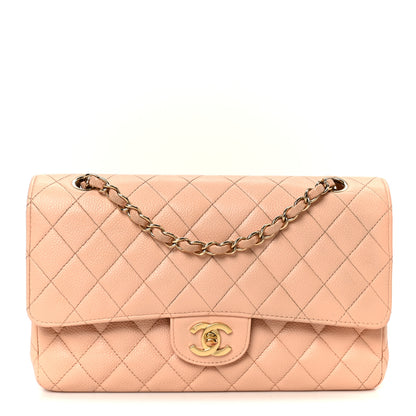 Chanel Caviar Quilted Medium Double Flap Light Pink 1 of 11