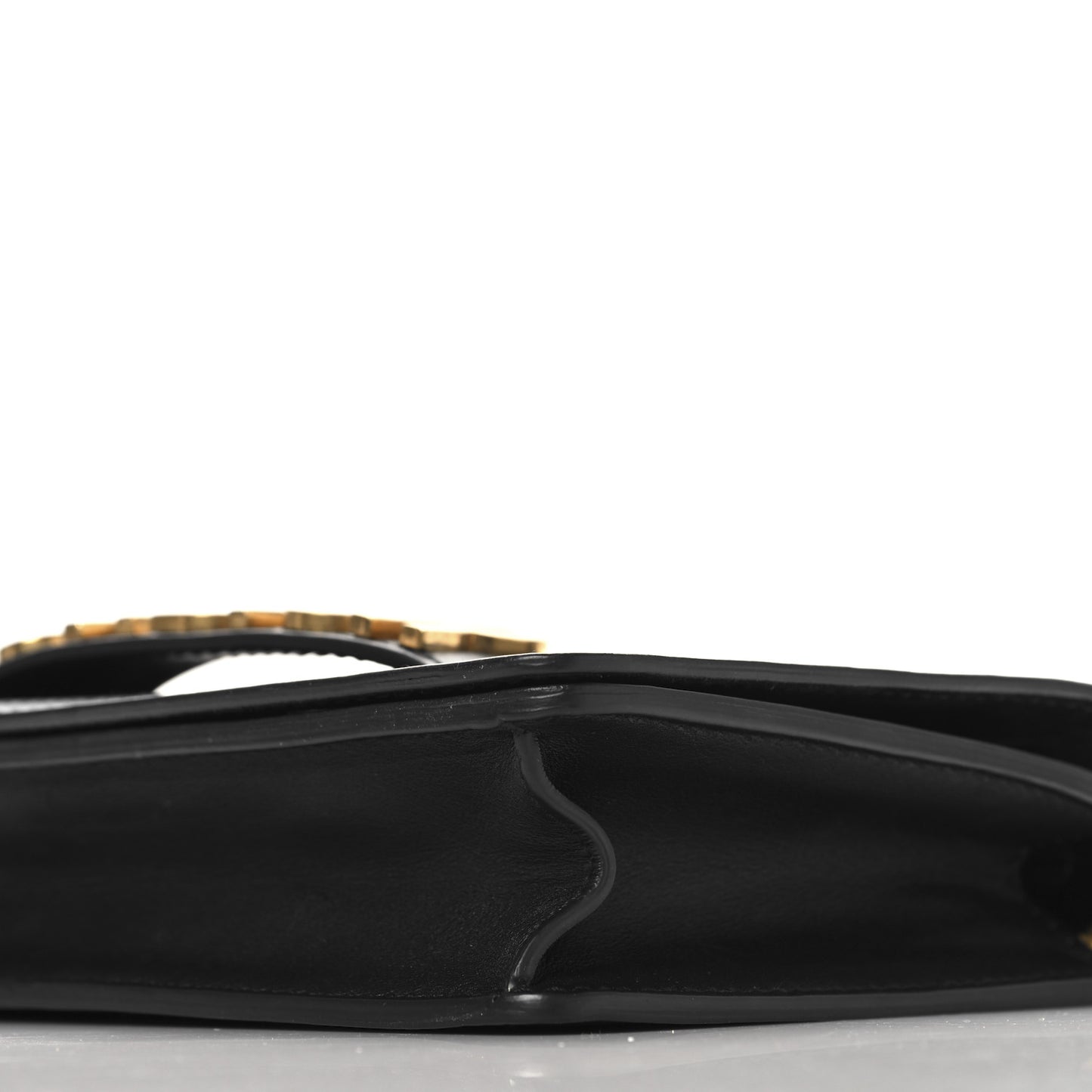 Calfskin J'Adior Chain Flap Bag Black