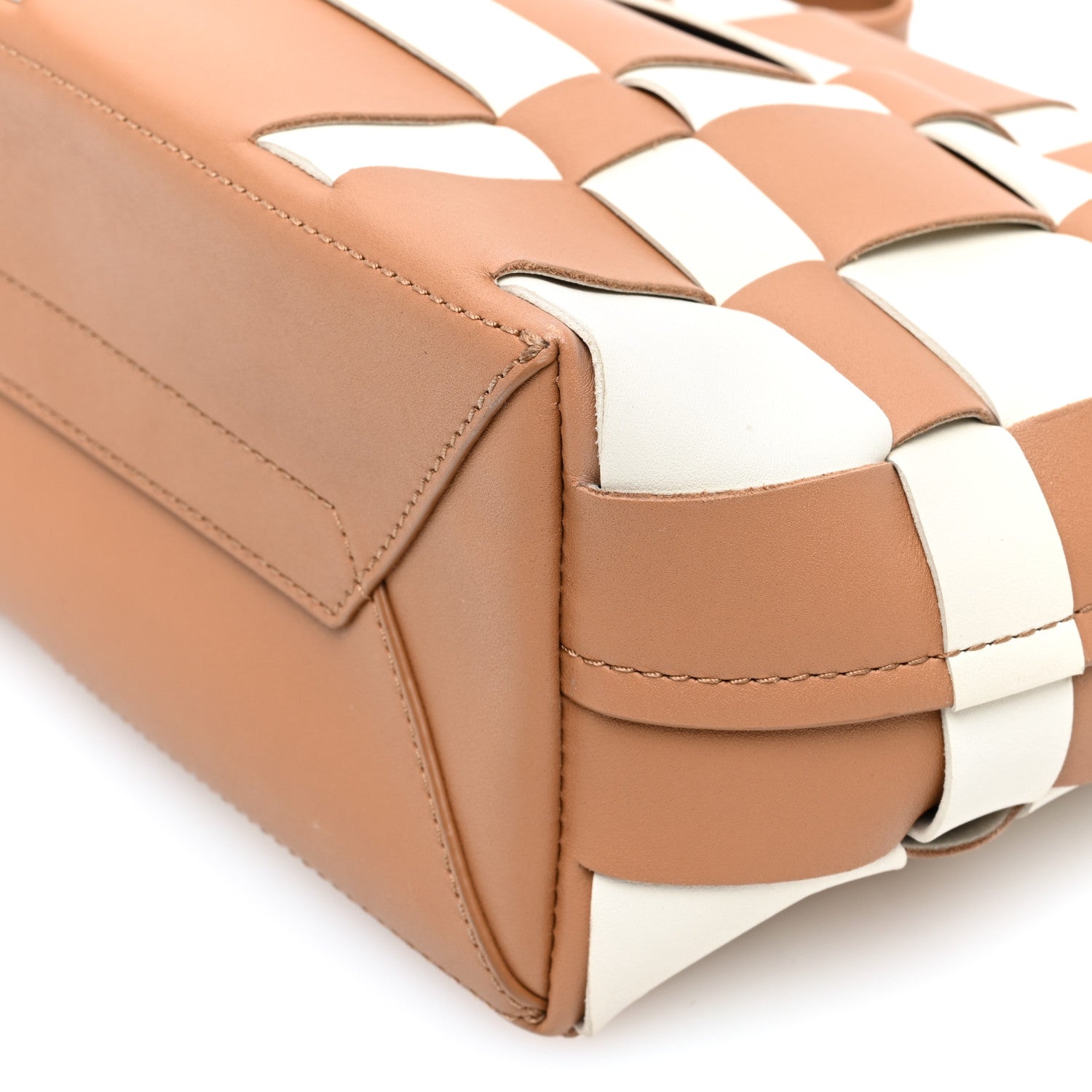 3.1 Phillip Lim Calfskin Odita Lattice Pouch Camel White 9 of 9