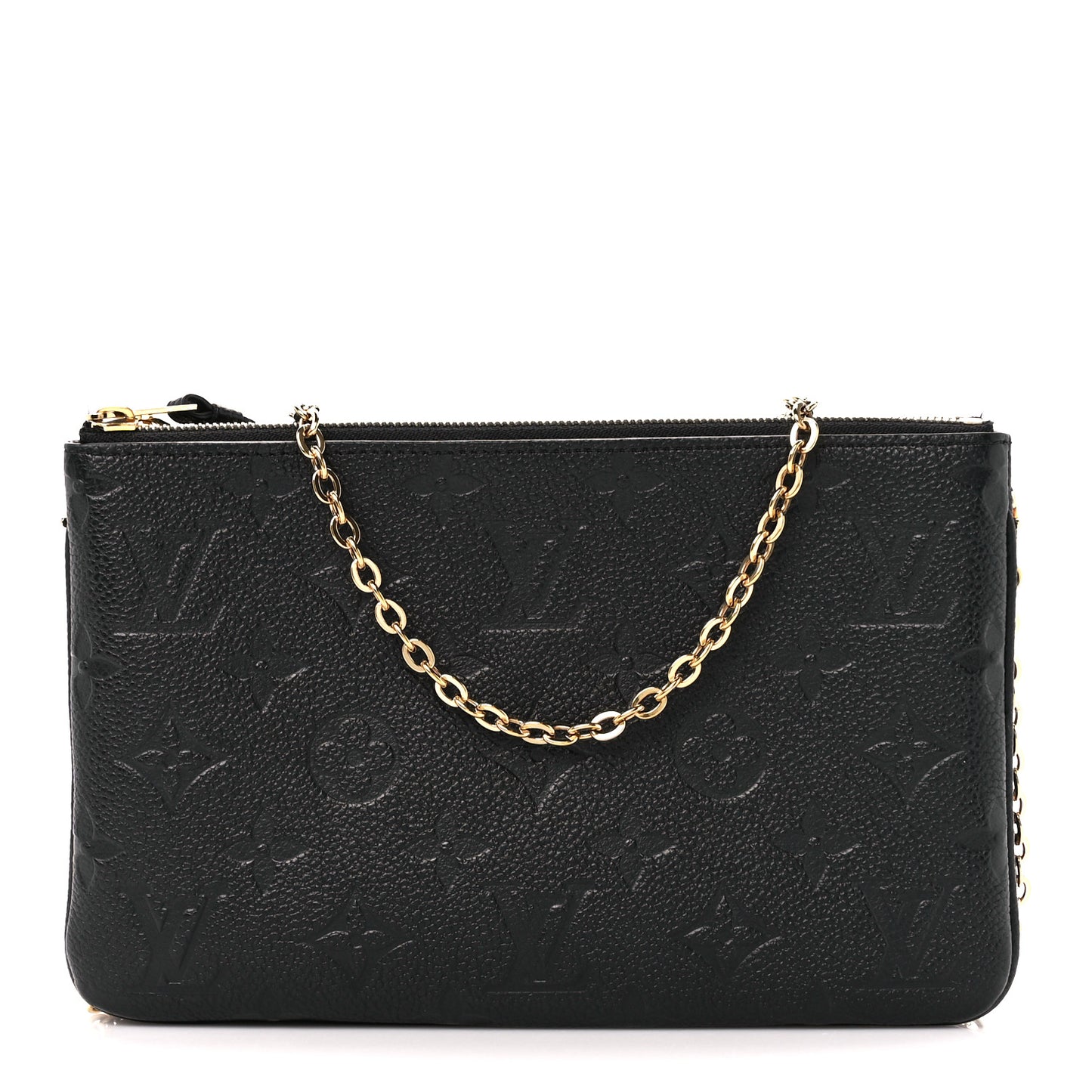 Empreinte Double Zip Pochette Black