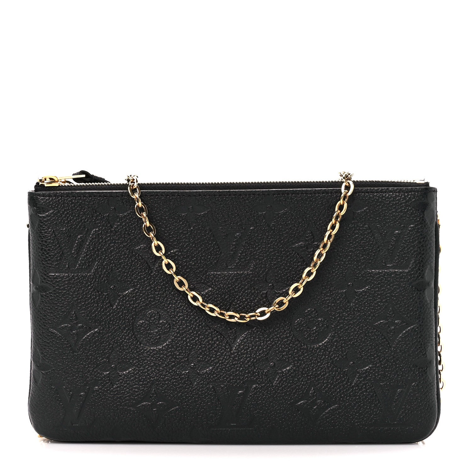 Louis Vuitton Empreinte Double Zip Pochette Black 1 of 13