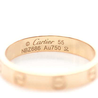 Cartier 18K Yellow Gold 3.5mm LOVE Wedding Band Ring 55 7.25 3 of 4