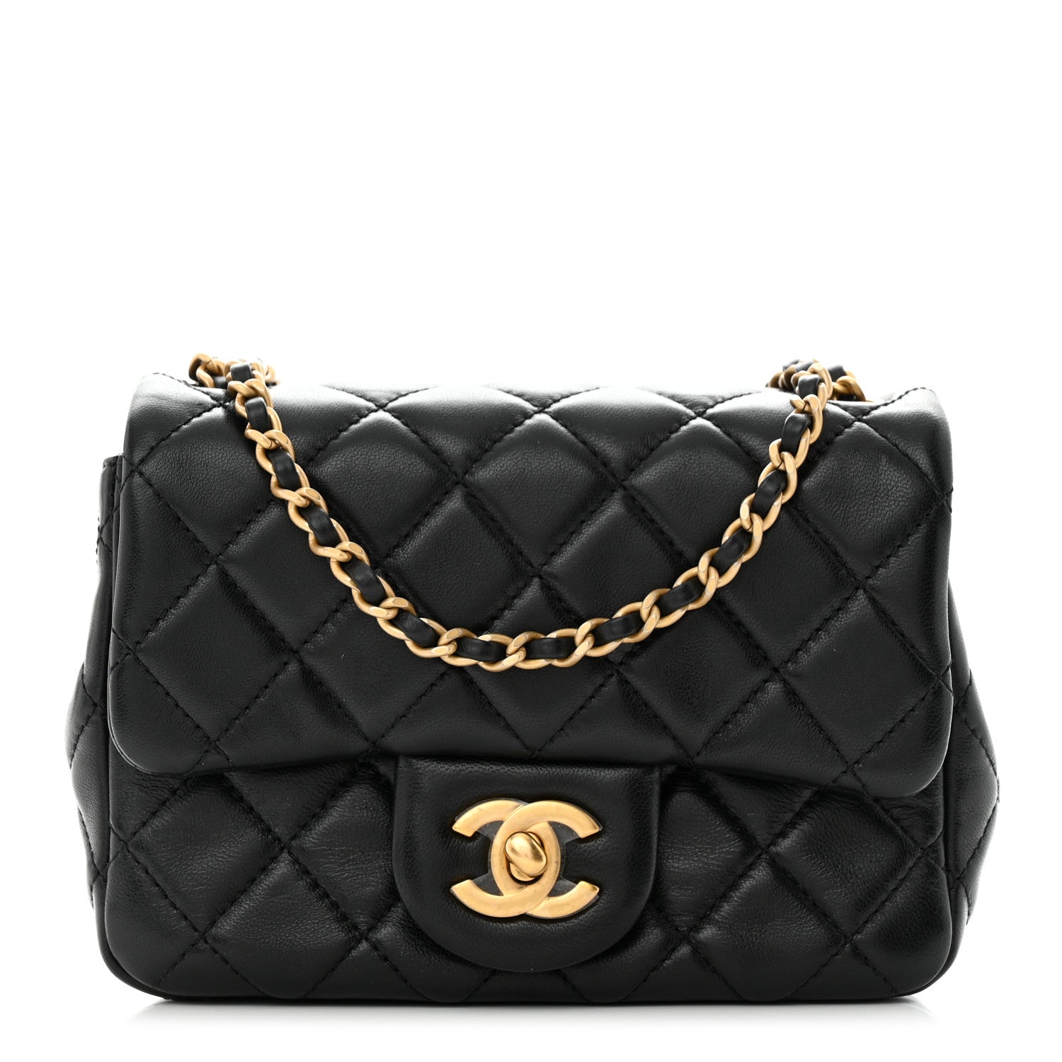 Chanel Lambskin Quilted Mini Pearl Crush Flap Black 1 of 11