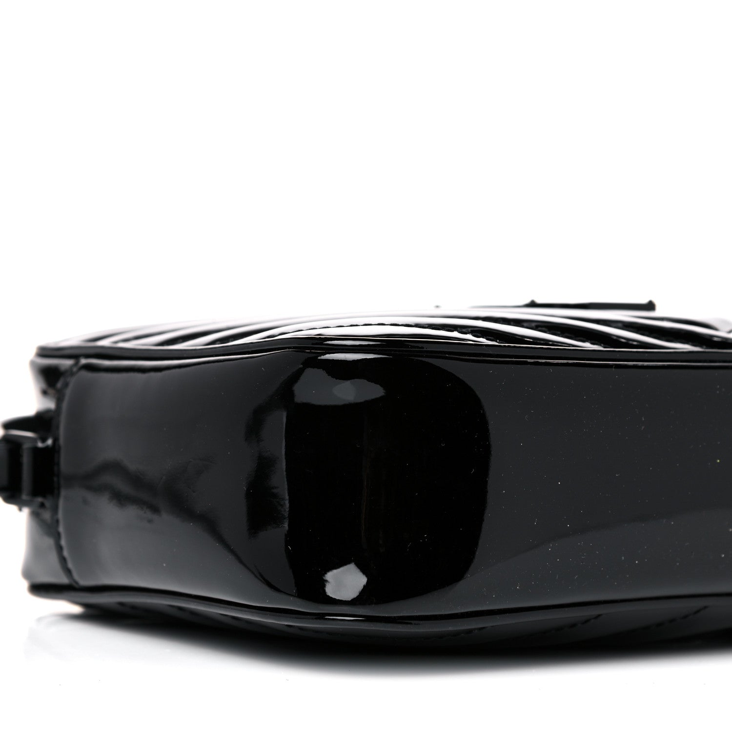 Saint Laurent Patent Calfskin Matelasse Monogram Lou Camera Bag Black 9 of 11