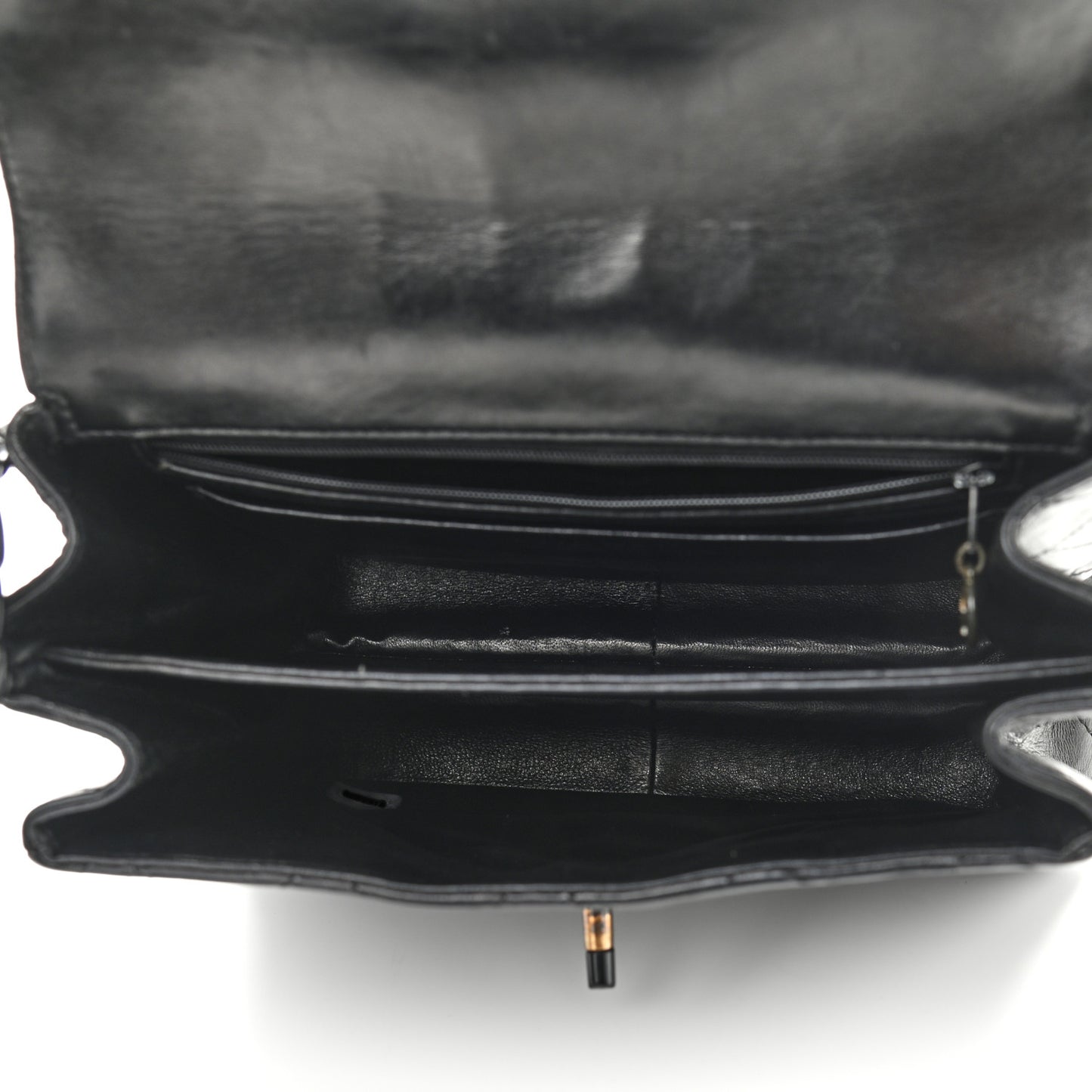 Lambskin Quilted Shoulder Flap Bag So Black