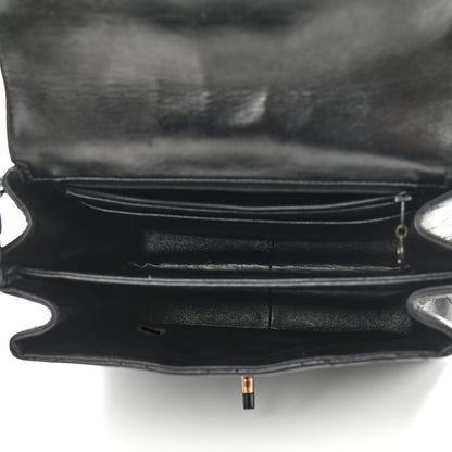 Chanel Lambskin Quilted Shoulder Flap Bag So Black 4 of 12