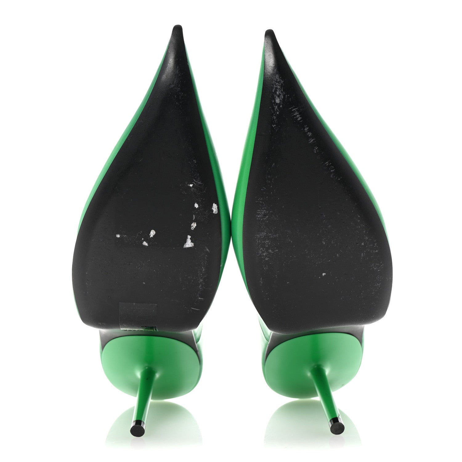 Balenciaga Soft Calfskin Essex 110mm Pumps 38.5 Green 6 of 10