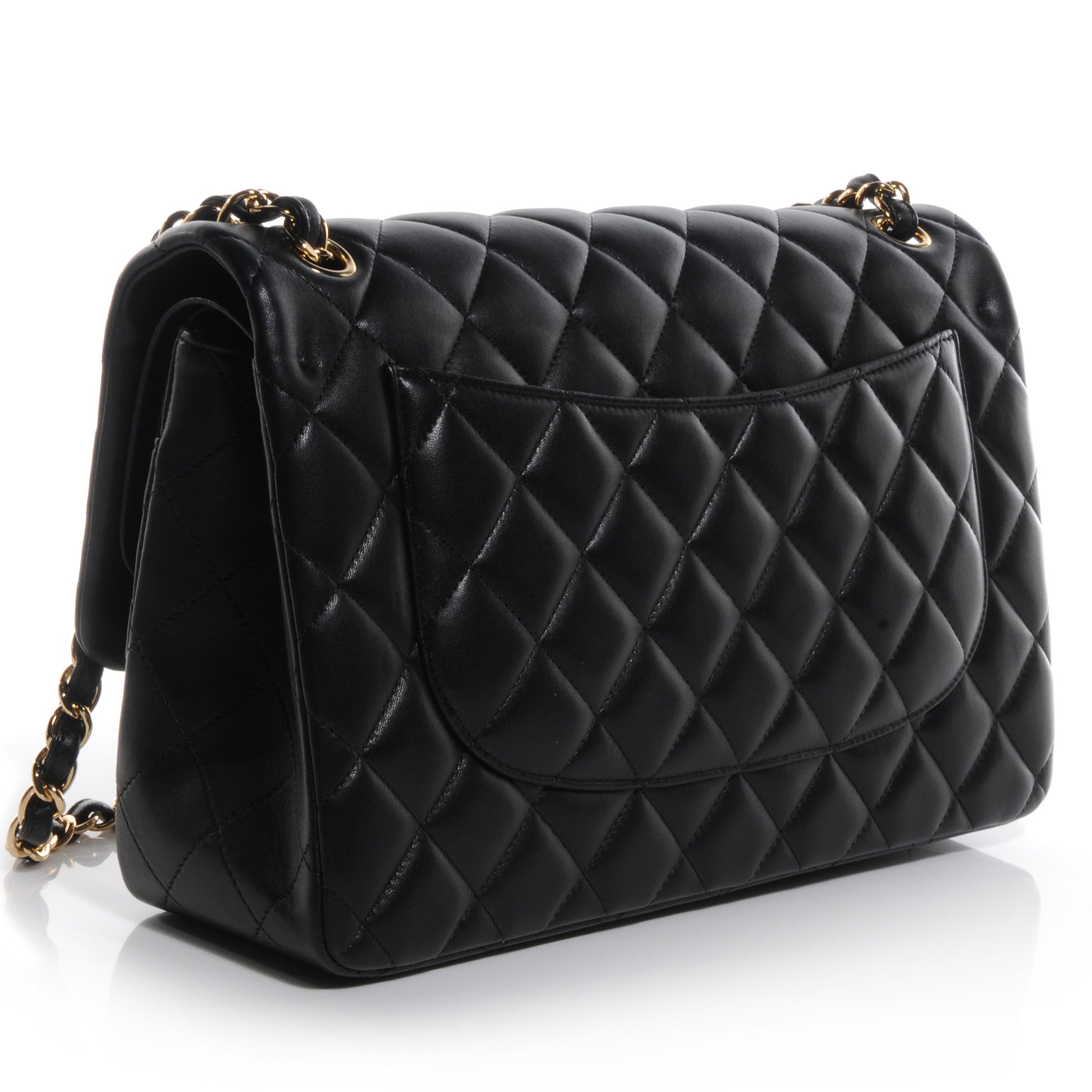 Chanel Lambskin Jumbo Double Flap Black 3 of 9