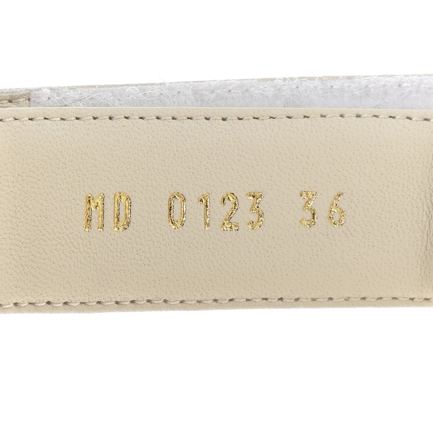Lambskin Dioract 10mm Sandals 36 Off White