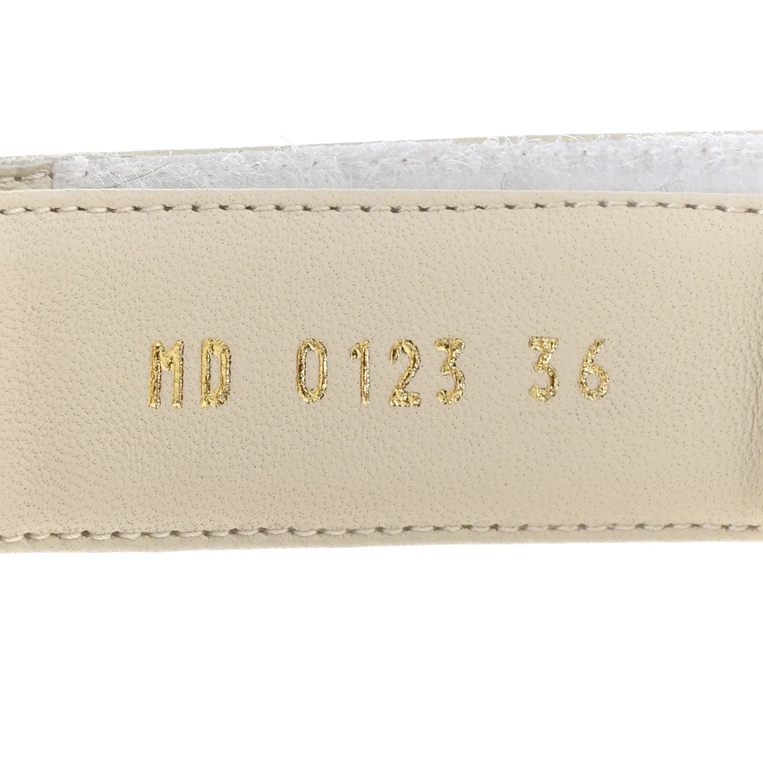 Christian Dior Lambskin Dioract 10mm Sandals 36 Off White 8 of 8