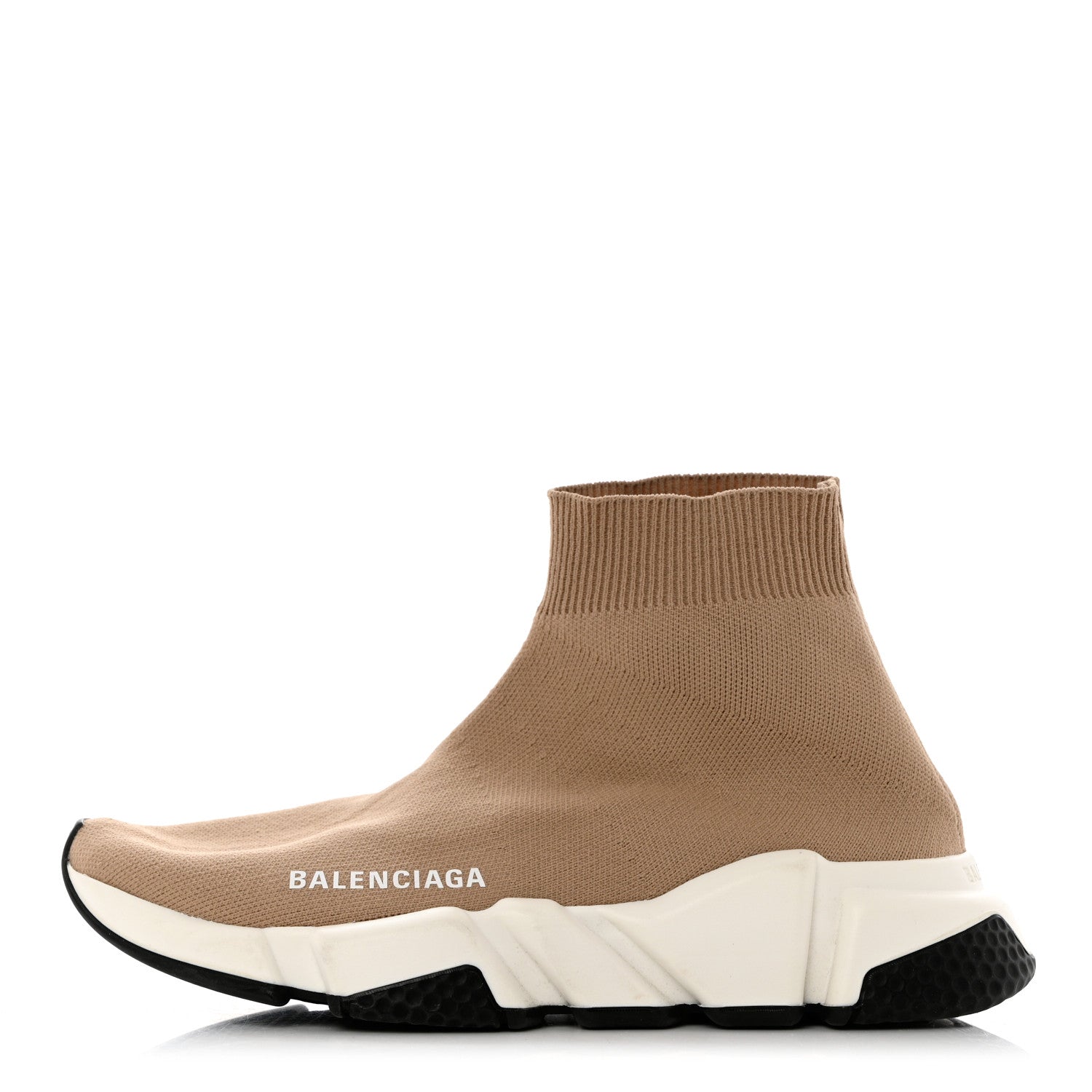 Balenciaga Neoprene Knit Womens Speed Sneakers 36 Beige 1 of 11