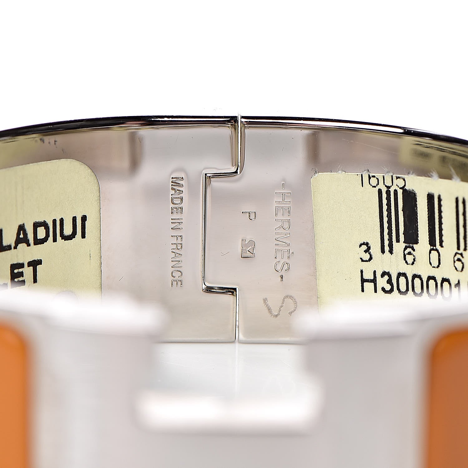 Hermes Enamel Wide Clic Clac H Bracelet PM Curcuma 4 of 5