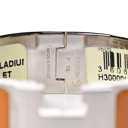 Hermes Enamel Wide Clic Clac H Bracelet PM Curcuma 4 of 5